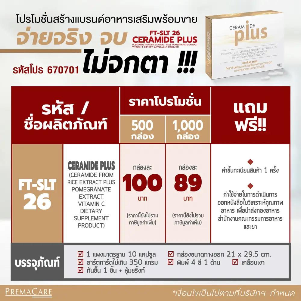 สร้างแบรนด์อาหารเสริม